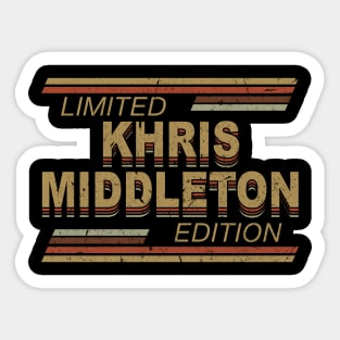 Limited Edition Middleton Name Sports Birthday Gifts Sticker